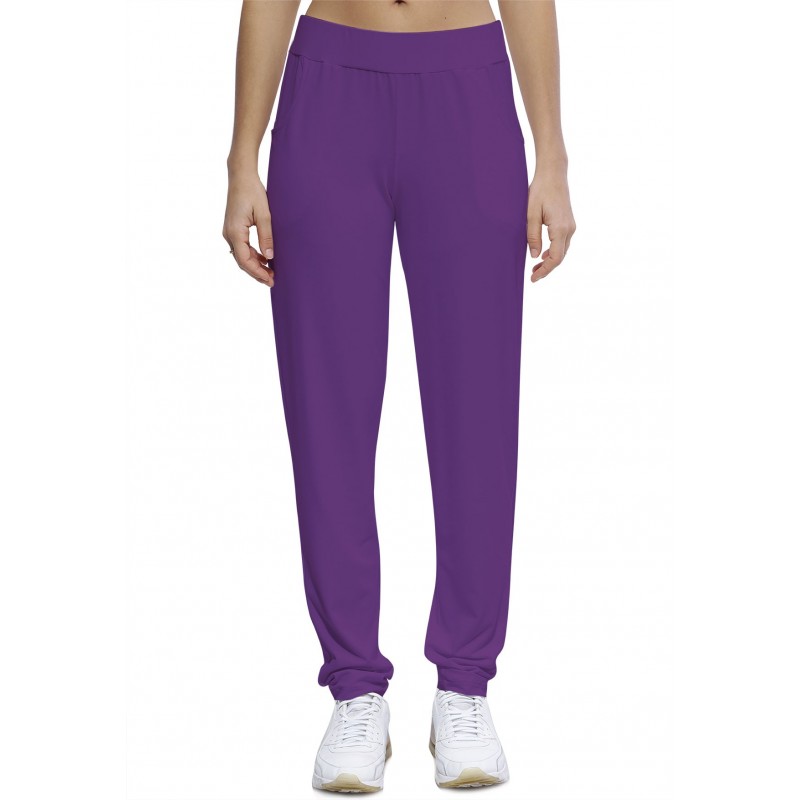 Pantalon coupe fluide taille élastique avec poches en maille modal JOELLE Pantalon coupe fluide taille élastique avec poches en maille modal JOELLE