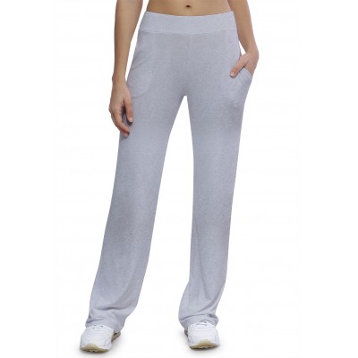 Pantalon coupe droite taille élastique avec poches en maille modal ALINA
