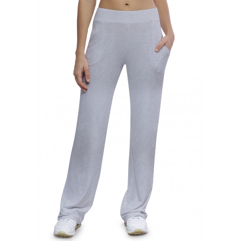 Pantalon coupe droite taille élastique avec poches en maille modal ALINA Pantalon coupe droite taille élastique avec poches en maille modal ALINA