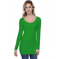 T-shirt long col danseuse manches longues en modal ROXANE10