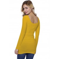 T-shirt long col danseuse manches longues en modal ROXANE10