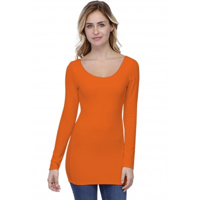 T-shirt long col danseuse manches longues en modal ROXANE10