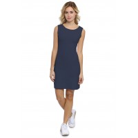 Robe col bateau sans manche en modal GUIMAUVE01