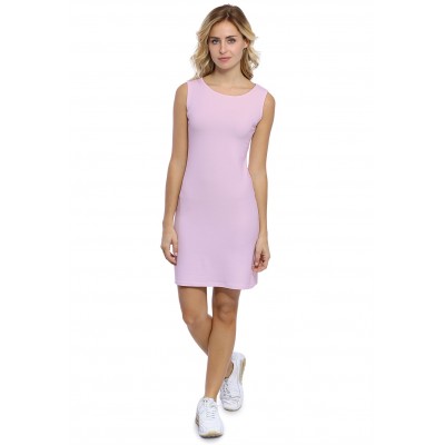 Robe col bateau sans manche en modal GUIMAUVE01
