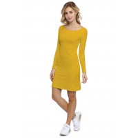 Robe col bateau manches longues en modal GUIMAUVE05