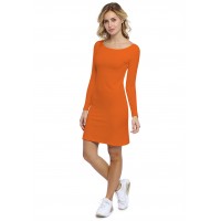 Robe col bateau manches longues en modal GUIMAUVE05