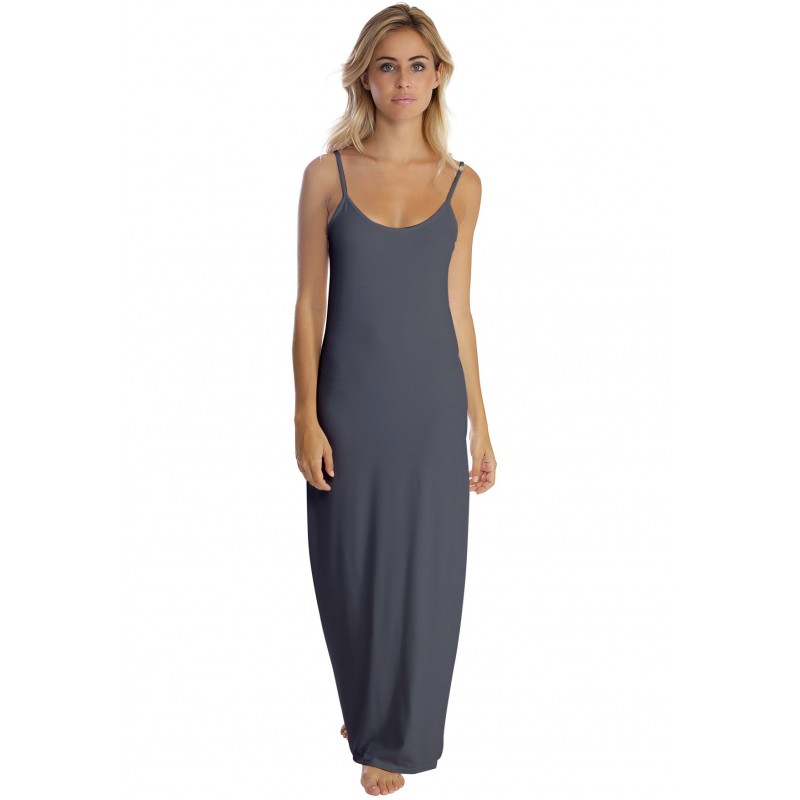 Robe longue fines bretelles en modal GIGI