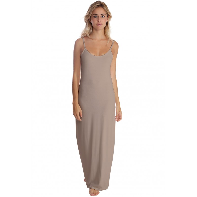 Robe longue fines bretelles en modal GIGI Robe longue fines bretelles en modal GIGI