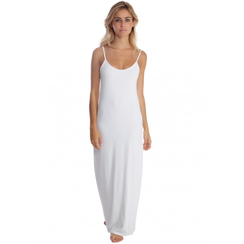 Robe longue fines bretelles en modal GIGI Robe longue fines bretelles en modal GIGI