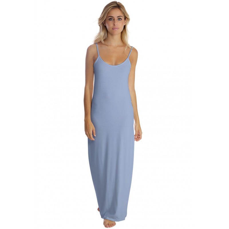 Robe longue fines bretelles en modal GIGI Robe longue fines bretelles en modal GIGI