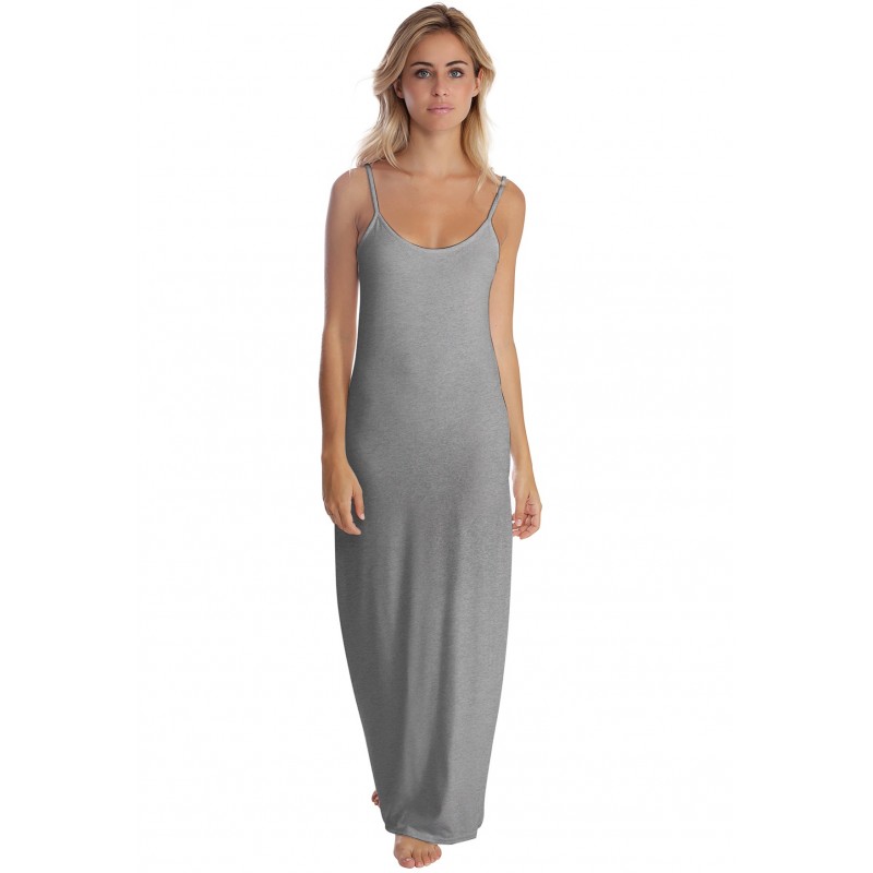 Robe longue fines bretelles en modal GIGI Robe longue fines bretelles en modal GIGI