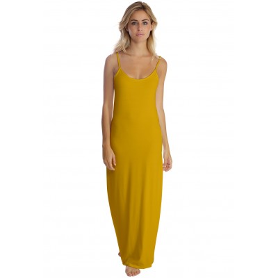 Robe longue fines bretelles en modal GIGI