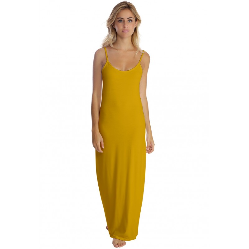 Robe longue fines bretelles en modal GIGI Robe longue fines bretelles en modal GIGI