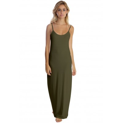 Robe longue fines bretelles en modal GIGI