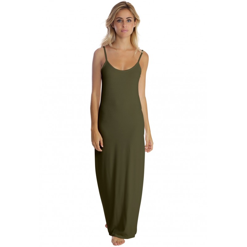 Robe longue fines bretelles en modal GIGI Robe longue fines bretelles en modal GIGI