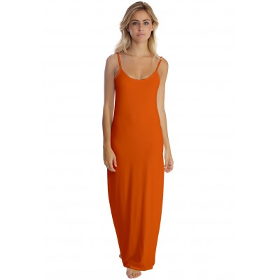 Robe longue fines bretelles en modal GIGI