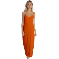 Robe longue fines bretelles en modal GIGI