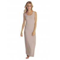 Robe longue col danseuse sans manches en modal GILDA