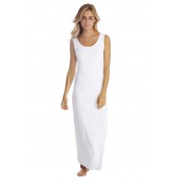 Robe longue col danseuse sans manches en modal GILDA