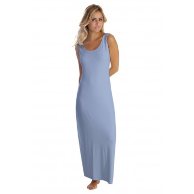 Robe longue col danseuse sans manches en modal GILDA