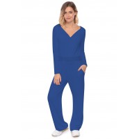 Combinaison pantalon, col V à revers MOLLY