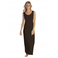 Robe longue col danseuse sans manches en modal GILDA