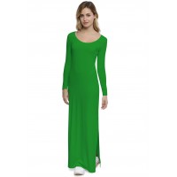 Robe longue col rond manches longues en modal ECLIPSE