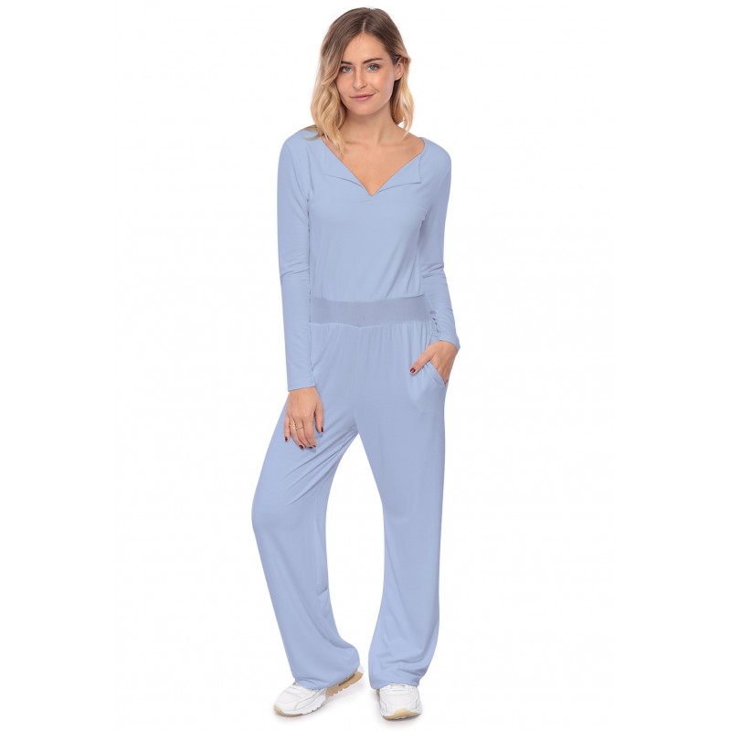 Combinaison pantalon, col V à revers MOLLY Combinaison pantalon, col V à revers MOLLY