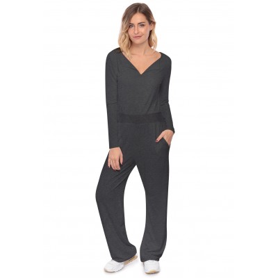 Combinaison pantalon, col V à revers MOLLY
