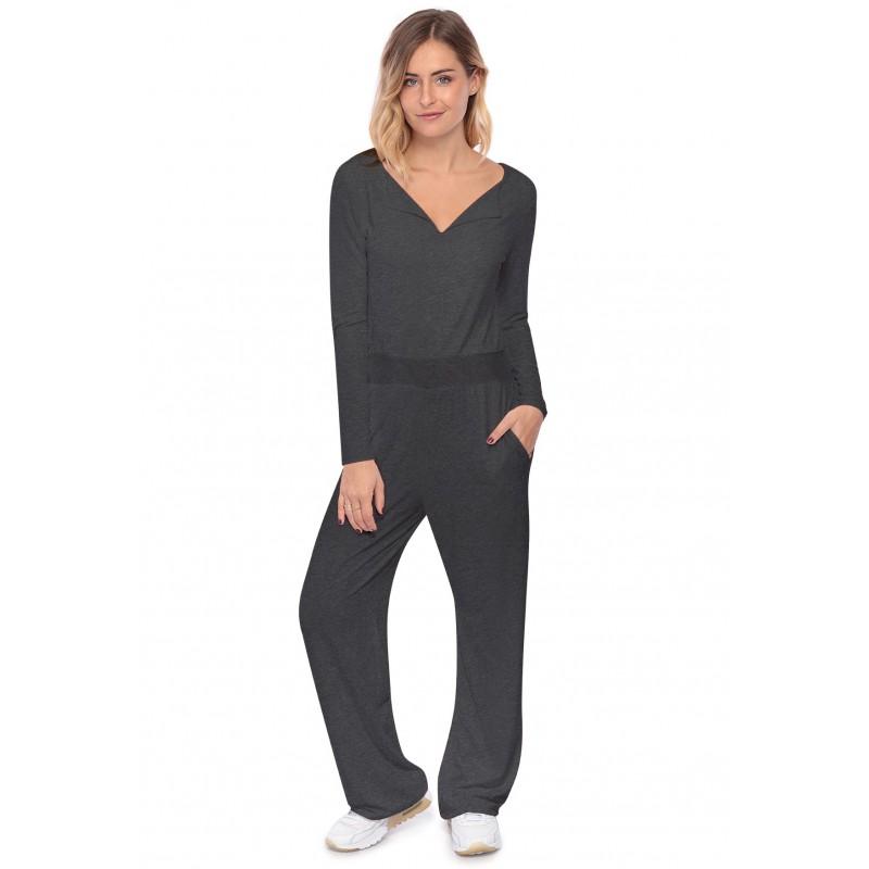 Combinaison pantalon, col V à revers MOLLY Combinaison pantalon, col V à revers MOLLY
