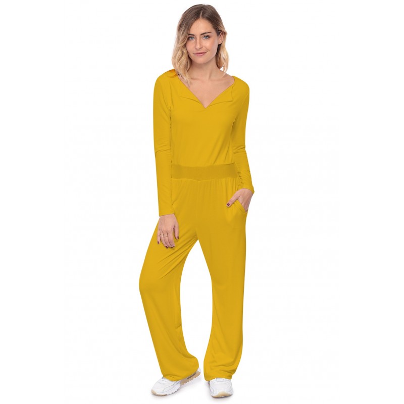 Combinaison pantalon, col V à revers MOLLY Combinaison pantalon, col V à revers MOLLY