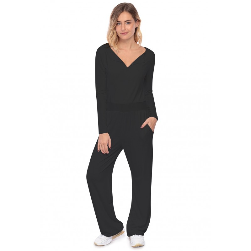 Combinaison pantalon, col V à revers MOLLY Combinaison pantalon, col V à revers MOLLY