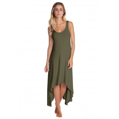 Robe déstructurée sans manches en modal ANEMONE