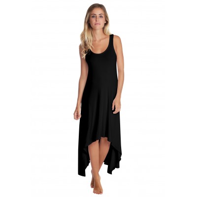 Robe déstructurée sans manches en modal ANEMONE
