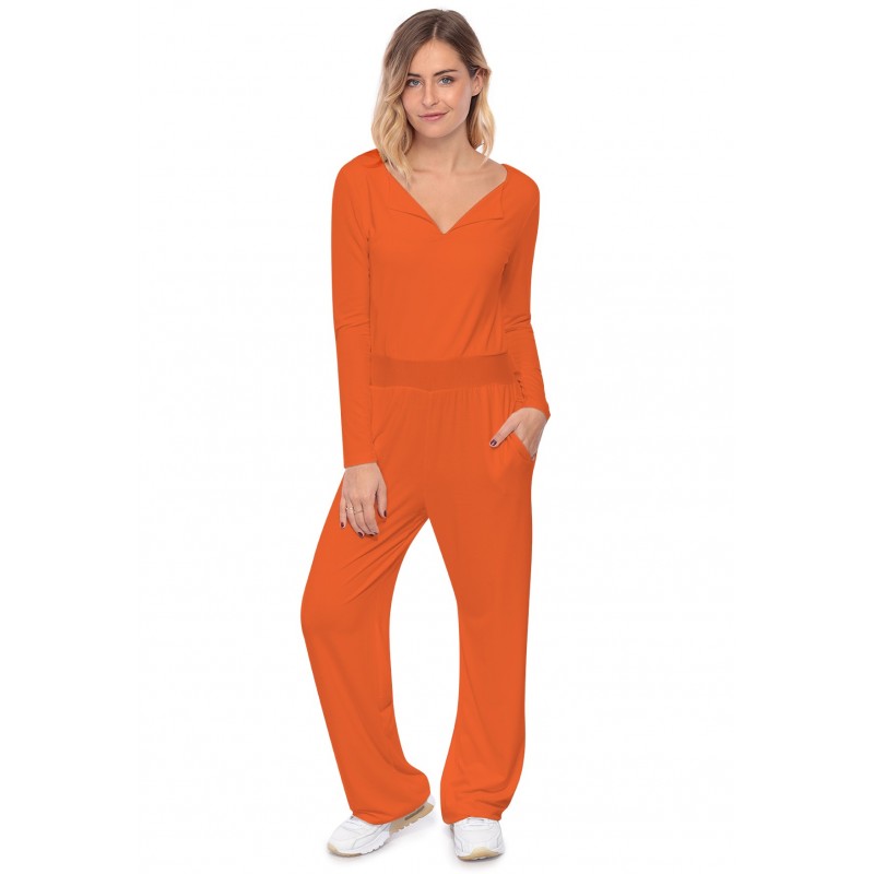 Combinaison pantalon, col V à revers MOLLY Combinaison pantalon, col V à revers MOLLY