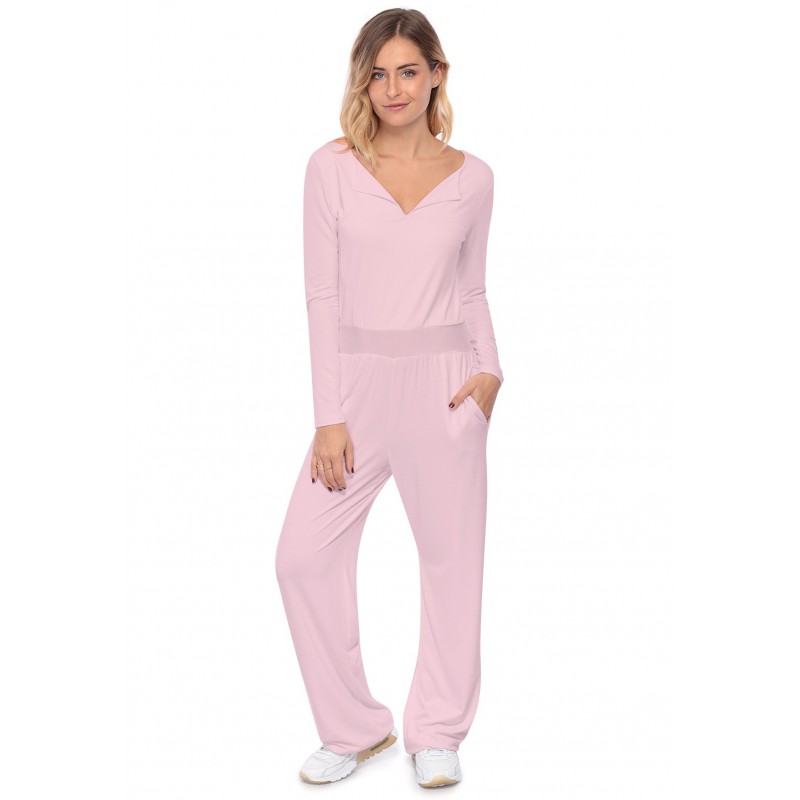 Combinaison pantalon, col V à revers MOLLY Combinaison pantalon, col V à revers MOLLY