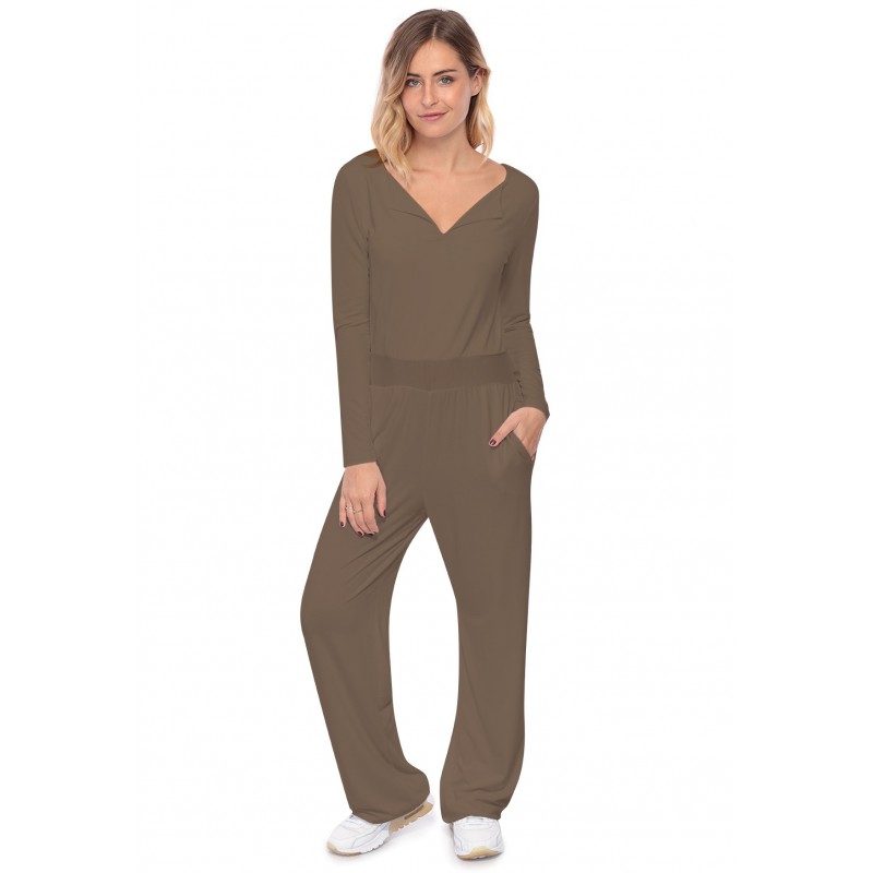Combinaison pantalon, col V à revers MOLLY Combinaison pantalon, col V à revers MOLLY