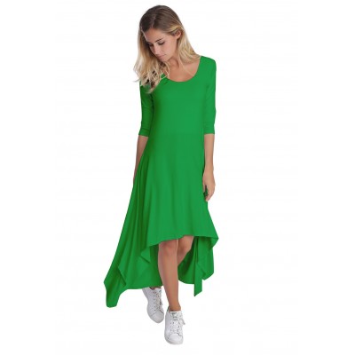 Robe déstructurée manches 3-4 en modal ANEMONE