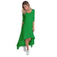 Robe déstructurée manches 3-4 en modal ANEMONE