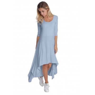 Robe déstructurée manches 3-4 en modal ANEMONE