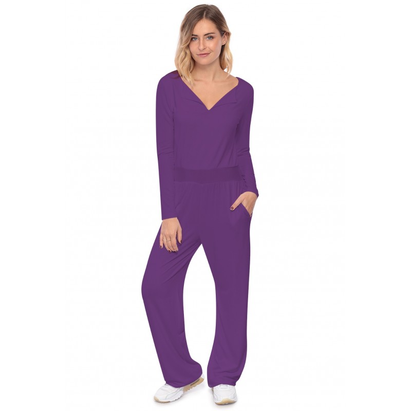 Combinaison pantalon, col V à revers MOLLY Combinaison pantalon, col V à revers MOLLY