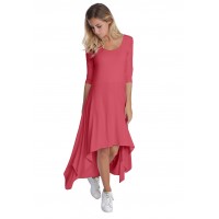 Robe déstructurée manches 3-4 en modal ANEMONE