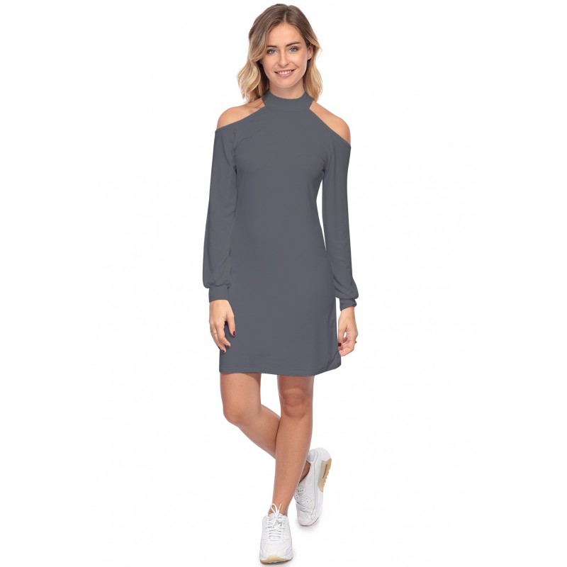 Robe midi manches longues épaules nues GYPSO Robe midi manches longues épaules nues GYPSO