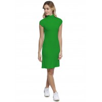 Robe col roulé manches courtes capes en modal CINDY17