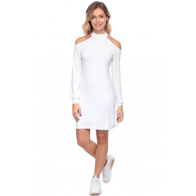 Robe midi manches longues épaules nues GYPSO Robe midi manches longues épaules nues GYPSO