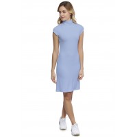 Robe col roulé manches courtes capes en modal CINDY17