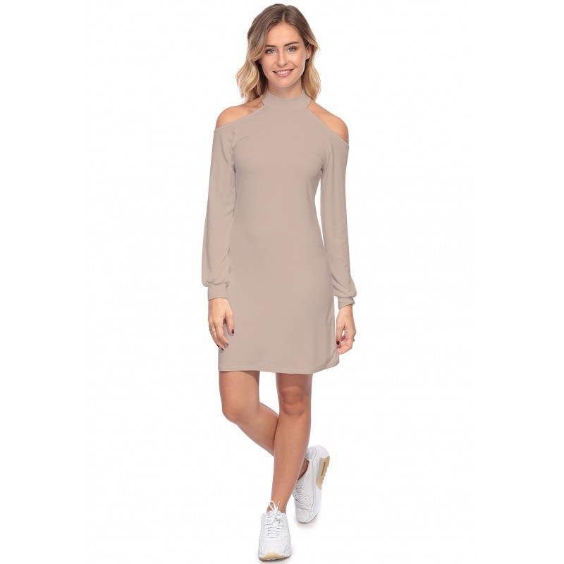 Robe midi manches longues épaules nues GYPSO Robe midi manches longues épaules nues GYPSO