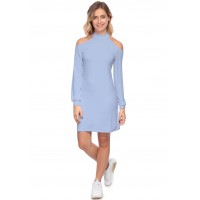 Robe midi manches longues épaules nues GYPSO