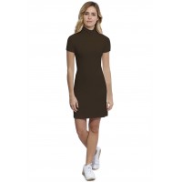 Robe col roulé manches courtes en modal CINDY18