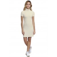 Robe col roulé manches courtes en modal CINDY18